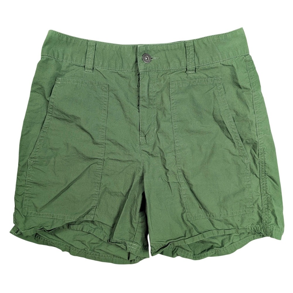 Columbia Sportswear Jungle Green 3 Pocket Flat Front Chino Shorts Women's Size 4